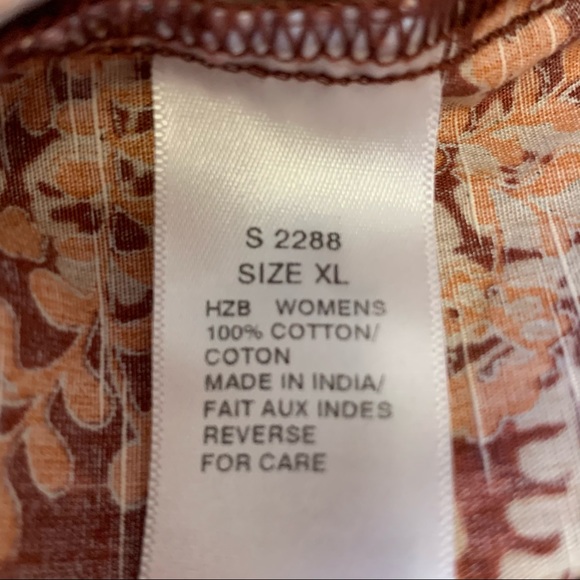 Woolrich Shirt Fall Floral Button Front Shirt Classic Size XL - Picture 7 of 8